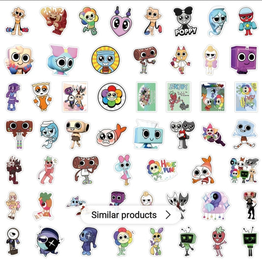 Dandy's World Stickers – Cute Fantasy Characters | Waterproof Vinyl Decals 100-Piece