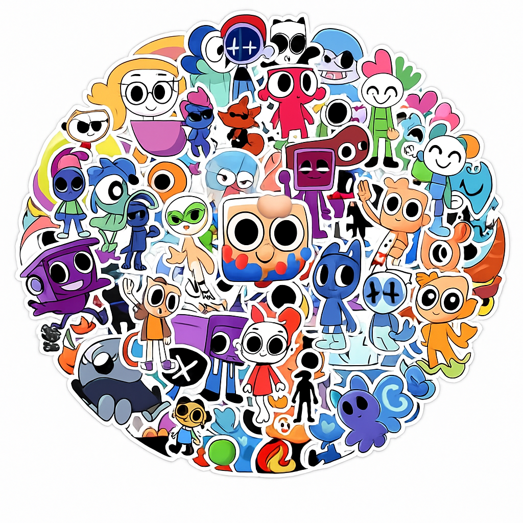 Dandy's World Stickers – Cute Fantasy Characters | Waterproof Vinyl Decals 100-Piece