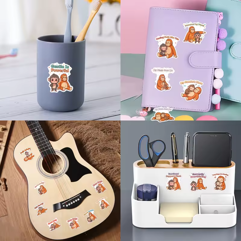 Punch The Monkey 100PCS Emotional Support Stickers
