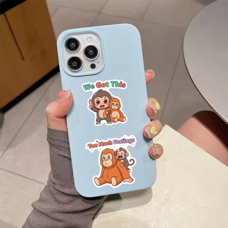 Punch The Monkey 100PCS Emotional Support Stickers