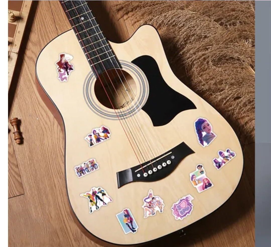 Demon Hunter Anime-Style Stickers – Dark Fantasy Vinyl Decals | Waterproof Cartoon Stickers 50-Pack