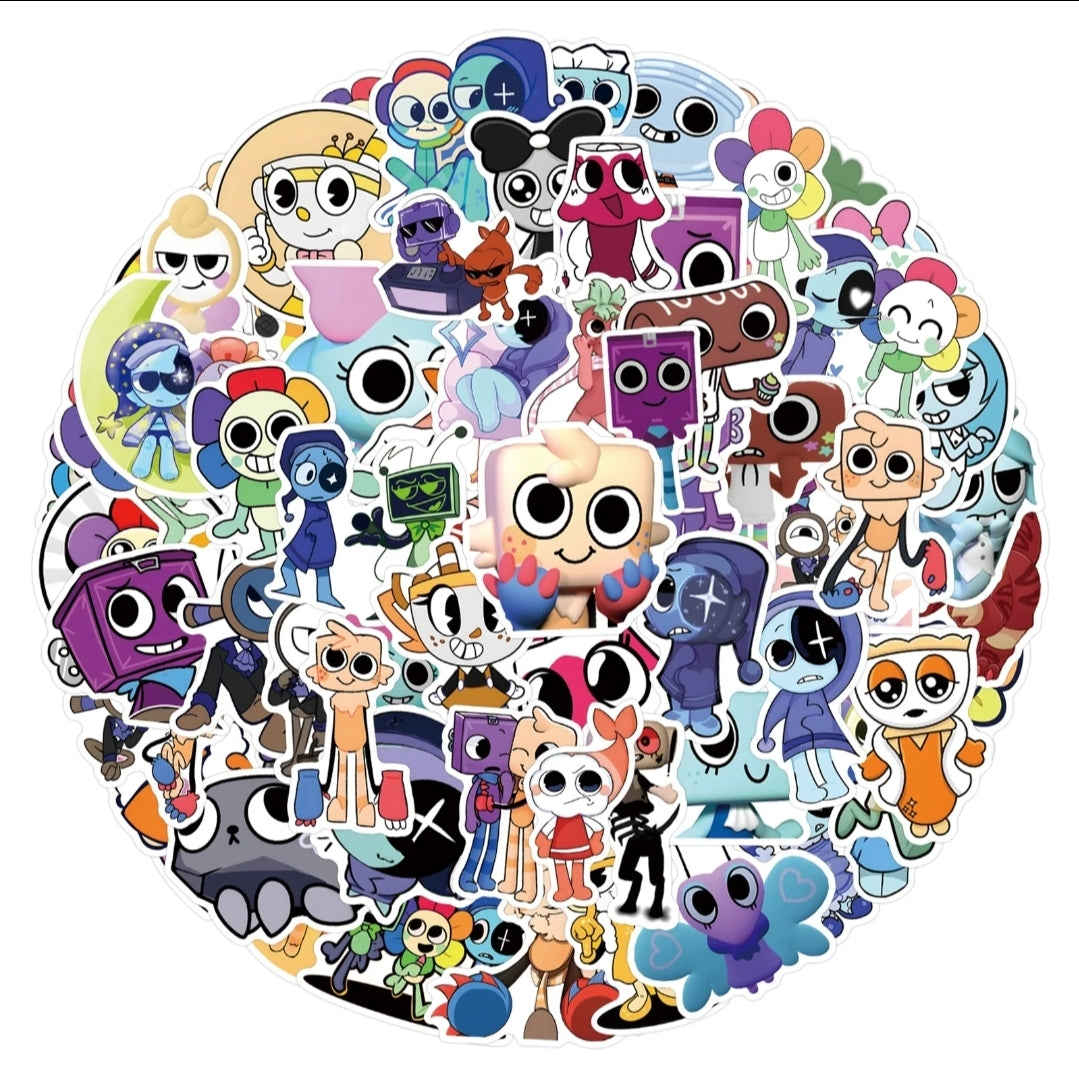 Dandy's World Stickers – Cute Fantasy Characters | Waterproof Vinyl Decals 100-Piece